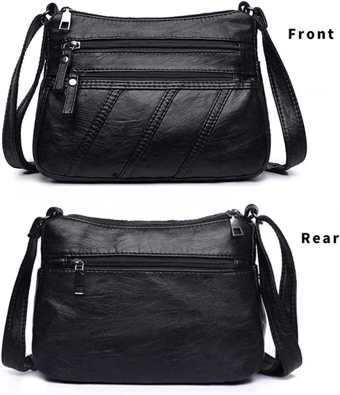 Crossbody Bags for Women Waterproof Shoulder Bag Messenger Bag Casual PU Leather Ladies Purse Handbag Cross Body Hand Bag...