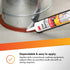3M Fire Barrier Sealant CP 25WB+ - for Commercial, Industrial and Residential Applications - Cartridge, 10.1 fluid ounces - Red...