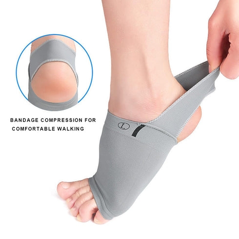 Arch Support with Non-Slip strap for Women&Men,Plantar Fasciitis Sleeves with Built-In Gel Pads, Foot Pain Relief Cushions for Fallen Arches(2pair...