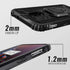 Shields Up OnePlus 7/6T Carbon Case | 10ft Drop Tested | Ultra Slim, Lightweight, Scratch Resistant, Shockproof | Kickstand - Black...