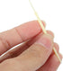 200pcs Double-head Toothpicks Soft Plastic Oral Care Interdental Floss Cleaners toothpicks,braces brush (Light Yellow)...