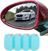 4 PCS Car Rear View Mirror Waterproof Film Side Rearview Rainproof Coating Membrane HD Nano Protective Clear Safe Driving Sticker...