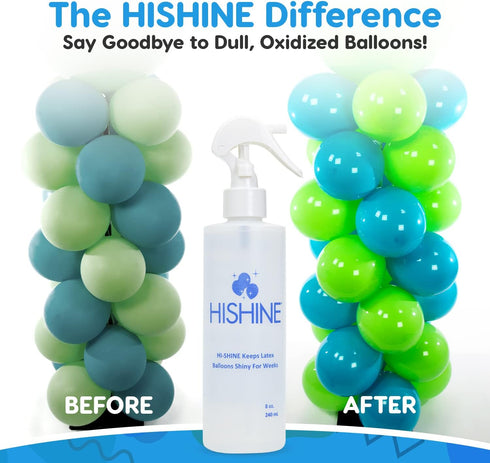 Hi-Shine Balloon Spray 8 oz - Instant Gloss & Vibrant Finish - Enhance Party Decor - Birthdays, Weddings, Special Events - Easy Application - Long...