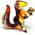 Handmade Mini 2" Cute Squirrel with Walnut Figures Blown Glass Art, Collectible Figurine Gift Ideas, Miniature Wild Animals, Tiny Ornament Cool St...