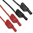 CESS-212 Safety Banana 12 Gauge Wire Silicone Multimeter Test Leads Male to Male, 2 Pairs 8 Plugs...