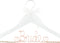 Ella Celebration Bride to Be Wedding Dress Hanger Wooden and Wire, Accented with Beads and a Bow Bridal Hangers for Brides (White with Rose Gold W...