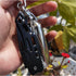 4 Pack Self-Defense Folding Knife With Key Ring Easy To Everyday Carry, Outdoor Survival Stainless Steel Pocket Knife (Black)...