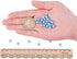 PH PandaHall 400 Pcs 6mm Tiny Satin Luster Glass Pearl Bead Round Loose Spacer Beads for Earring Bracelet Necklace Jewelry Making, Light Blue...