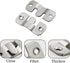Luomorgo 10 Pack Z-Clips Flush Mount Bracket Heavy Duty Picture Hangers Interlocking Photo Frame Hook for Hanging Headboards Large Picture Display...