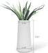 VanEnjoy 7" High Desktop Minimalist White Ceramic Vases Home Office Decoration Frosting Finish Vase...