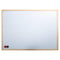 DESK TECH Dry Erase Magnetic White Bulleting Board with Beige Pinewood Wooden Frame -Gifted 2 Magnet- 18 x 24 inches - Flexible Mounting, Versatil...