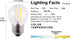 Dimmable A15 Style Mini LED Globe Bulb with LED Filament, 2W 200lm, 25W Incandescent Replacement, E26 Regular Base, 2700K Warm White Light Color, ...