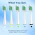 Replacement Toothbrush Heads for Water Pik Sonic Fusion (SF-01 / SF-02 / SF-03 / SF-04), Compact, with Covers, 5 Count, White...