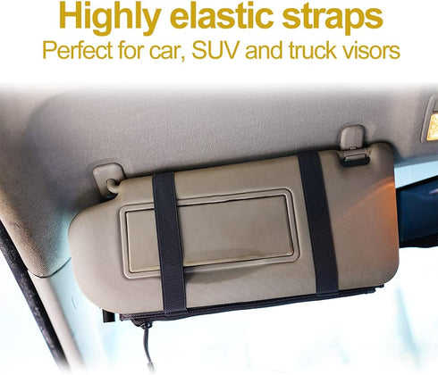 VIPERADE CHA4 Car Sun Visor Organizer, Truck & Auto Accessories Document Holder Sunglass Storage Pouch (Black)...
