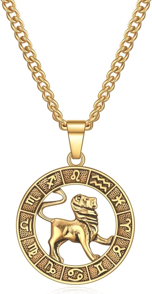 Rnivida Zodiac Sign Necklaces,Constellation Necklace Pendant for Women and Men Personalized Astrology Jewelry...