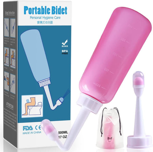 Postpartum Care Bottle, Inverted Nursing Bottle Spray Bottle, Travel Bidet, Woman and Mother and Baby Wash 2 in 1 Handheld Personal Bidet Bottle 5...