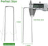 30 Pack Lawn Staples, Premium Garden Landscape Staples, Galvanized Heavy-Duty Gauge Stakes, U-Shaped Tent Stakes, Anti-Rust Fence Netting Pins Gro...