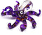 ZOOCRAFT Glass Sea Octopus Figurine Miniature Hand Blown Purple Coastal Style Home Decor Gift Collectible...
