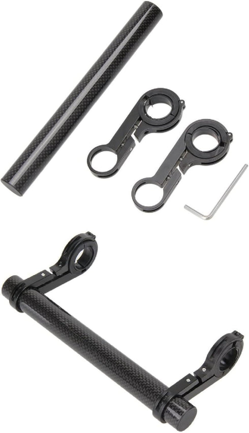 Bike Handlebar Extender,Bike Handlebar Extender with Double Mounting Clamp Bracket,For Bike Mounts,Extender Bars, Headlights,Light Lamp,Bicycle Ac...