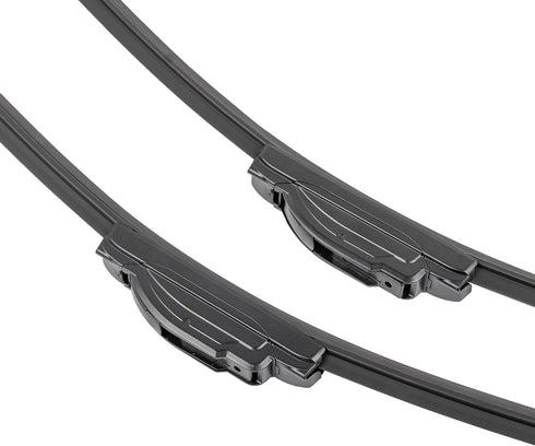 2pcs 21"+24" Universal Hook U/J Bracketless Curved Premium All-Season Front Windshield Wiper Blades Set of 2 Combo Pack New Factory Replacement AA...