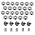Stainless Steel 25 Pcs Fender Bumper Washer Bolt M5x20mm CNC Finishing Washer Engine Bay Dress Up Fastener Kit Flares Widebody kit Installation Ha...