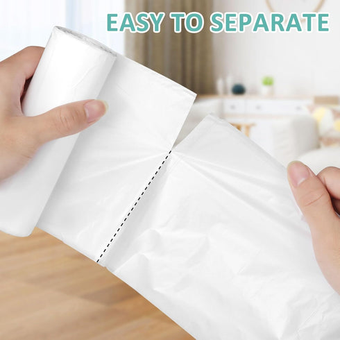 110 Count-4 Gallon Trash Bags,Small Trash Bags Bathroom, White Small Trash Bag for Office Bedroom Bathroom Car, Small Garbage Bags Point-Break Des...