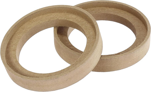 X AUTOHAUX 2Pcs Car Speaker Spacer Ring Adaptor Brackets Mounting Spacer Recess Bezel Plate Wood 77mm ID Universal for 3 Inch Speakers...