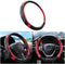 Car Steering Wheel Cover, Elastic Sport Leather Vehicle Steering Wheel Protector, Non-Slip Soft Grip Padded Auto Interior Protective Accessories, ...
