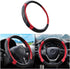 Car Steering Wheel Cover, Elastic Sport Leather Vehicle Steering Wheel Protector, Non-Slip Soft Grip Padded Auto Interior Protective Accessories, ...