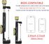 Phone Mount for Tripod, Smartphone Tripod Adapter for iPhone Samsung Cell Phone Stand Holder with Cold Shoe and Arca Swiss Quick Release Plate for...
