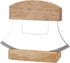 Alaskan Ulu Knife Mezzaluna Chopper- Effortlessly Chop Veggies with One Hand! Includes Wooden Stand. Perfect Pizza Cutter and Salad Chopper. Ideal...
