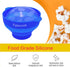 The Original Microwave Popcorn Popper, Silicone Popcorn Maker Collapsible Bowl BPA -Free, Hot Air Popcorn Maker, No Oil Required?Red an Blue...