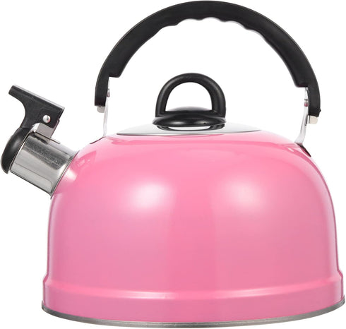 Kichvoe Stovetop Whistling Tea Kettle Stainless Steel Hot Water Fast Boiling Teapot with Ergonomic Handle Coffee Kettle Hot Water Boiler for Home ...