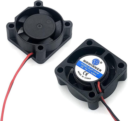 Zittop 2 Pieces BXR 25mm X 25 X 10 Brushless Cooling Fan Small Micro Flow CFM 12v C11...