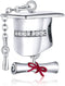 Graduation Charms for Pandora Bracelets Sterling Silver Friendship Charm Enamel Schoolbag Charms Trophy Dangle Charms Graduation (Cap Beads Charms...