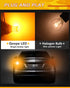 Qoope BAU15S 7507 PY21W LED Bulbs Amber Yellow, Non-polarity 12-24V Super Bright for Turn Signal Tail Brake Lights (Pack of 4)...