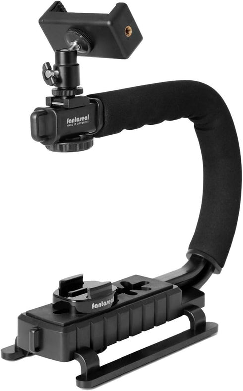 4in1 DSLR/Mirrorless/Action Camera +Camcorder +Smartphone Stabilizer Holder We-media YouTube Vlog Low Position Video Rig Mount Fit for GoPro Sony ...