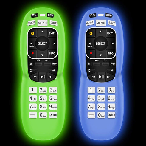 2 Packs Remote Silicone Cover for DirecTV, Alquar Anti Slip Shockproof Protective Cover with Lanyard Compatible with DirecTV RC70, RC70H, RC71, RC...