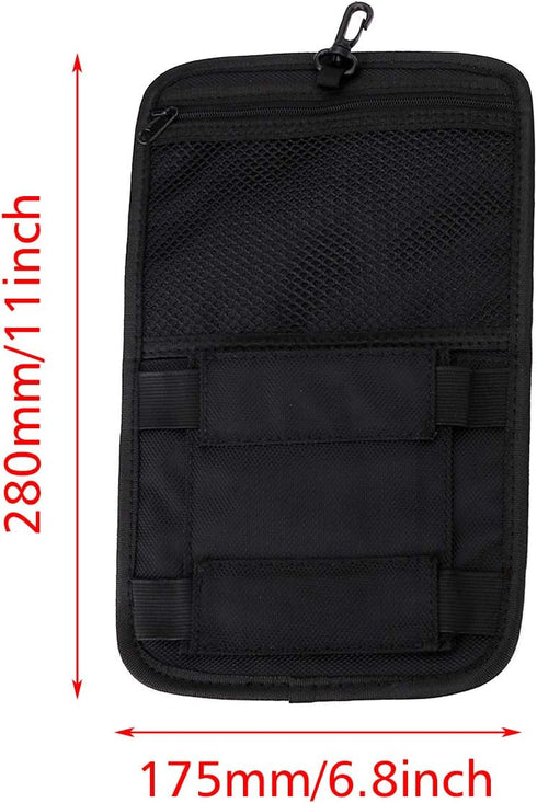 AUFER Motorcycle Internal Saddlebags Lid Organizer Bags Hard Bags Saddle Bag Small Tools Storage Pouch Compatible With For VRSC Softail Touring Sp...