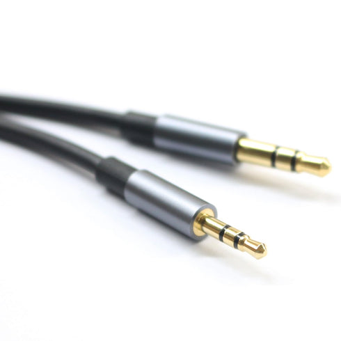 Black 3ft Gold Plated Design 3.5mm Male to 2.5mm Male Car Auxiliary Audio Cable Cord Headphone Connect Cable for Apple, Android Smartphone, Tablet...