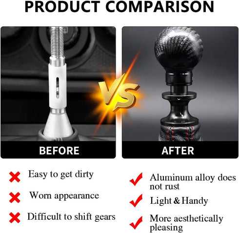 Billet Aluminum Reverse Lockout Shift Knob Lever Gear knob Aluminum Alloy Shift Knob Reverse LockoutLifter Up for Subaru BRZ Toyota FT86 GT86 (Bla...