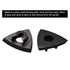136Pcs Oscillating Tool Sanding Pad Kit, Contains 6Pcs Triangle Sanding Pads and 130Pcs Multitool Sandpaper, 60 80 100 120 240 Grits Oscillating M...