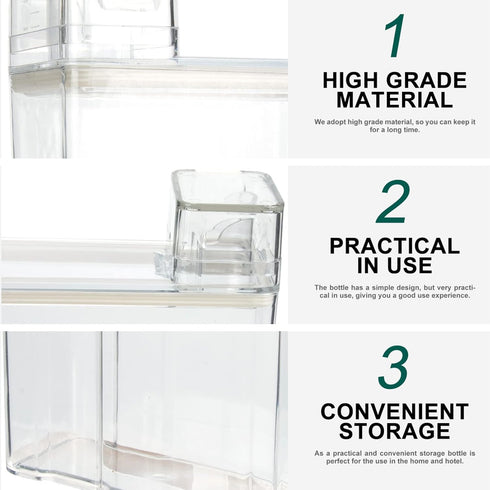 Ipetboom Laundry Dispenser Laundry Dispenser?1 Pc Refillable Laundry Container Transparent Liquid Dispenser Laundry Canister...
