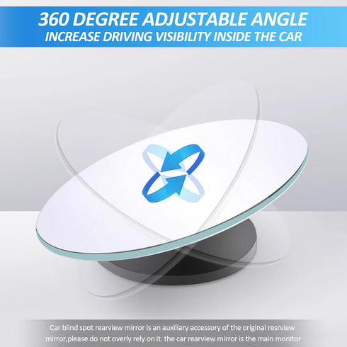 2PCS Blind Spot Mirror, 2" Round HD Glass Frameless Convex Rear View Mirrors,Exterior Accessories with Wide Angle Adjustable Use for Car SUV and T...