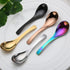 5 PCS Soup Spoon,Stainless Steel Spoon, Mirror Finish Spoons,Kitchen Serving Spoons,Coffee spoon?Dessert Spoon, Ice Cream Spoons for Soup Rice Tea...