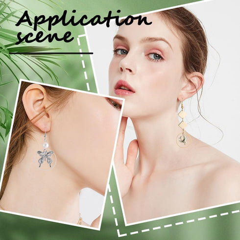 1 Box 6 Styles 120pcs Earrings Beading Hoop Round Beading Hoops Gold Silver Brass Circle Linking Earrings Beading Hoop Findings for Jewelry Making...