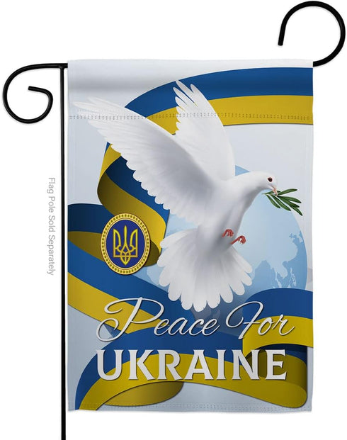 Ukrainian Decorations Home Decor Banner Room Wall Art Patio Lawn Front Porch Outdoor Small Tapestry Yard Sign Wall Hanging Stand with Bandera de U...
