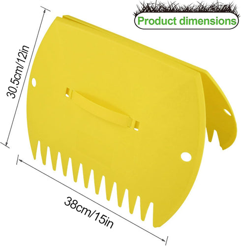 Garden and Yard Leaf Scoops Hand Rakes, Large Sized, Multiple Use for Leaves, Lawn Debris and Trash Pick Up Good Use 1 Pair...