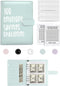 100 Envelopes Money Saving Challenge Budget Binder, 52 Week Money Binder for Cash Saving Budget Book with Pouches Blue...