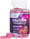 Calcium Supplement + Vitamin D3 - Sugar Free Calcium Gummies for Bone & Teeth Strength Support, Calcium Gummy Chews for Immune Support, Calcium Su...
